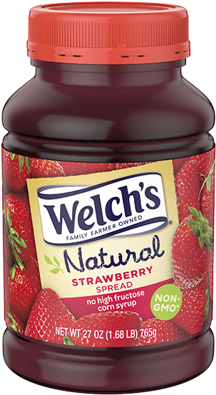 Thumbnail - Welch's Natural Spread, Strawberry - 27 Oz Jar (600x600), Png Download
