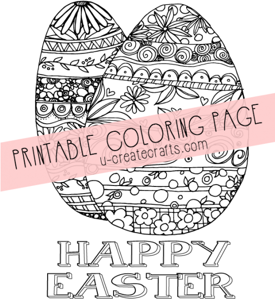 Becky Easter Egg Doodles - Easter Coloring Doodle Egg (541x700), Png Download