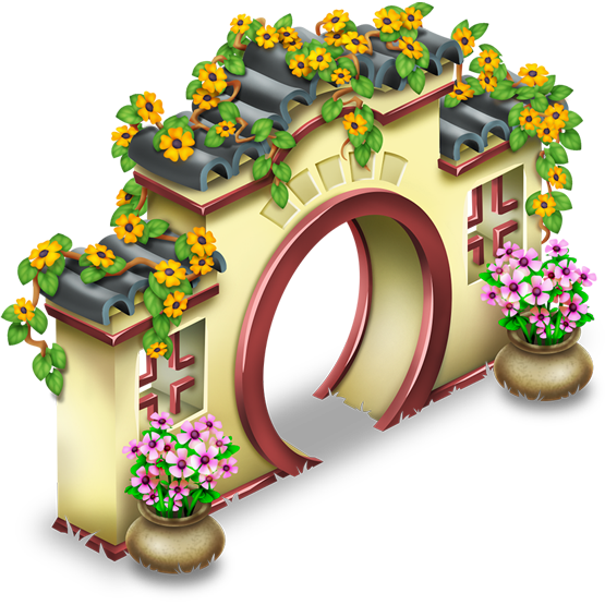 Chinese Gate - Gate (555x555), Png Download