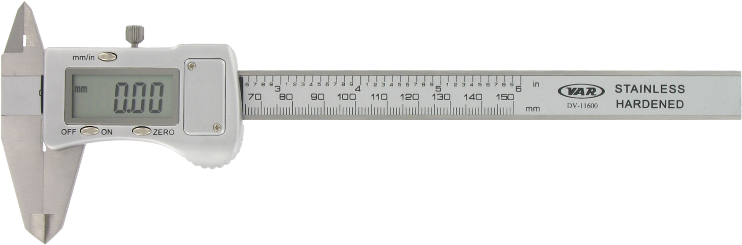 Var Electronic Digital Caliper (1500x511), Png Download