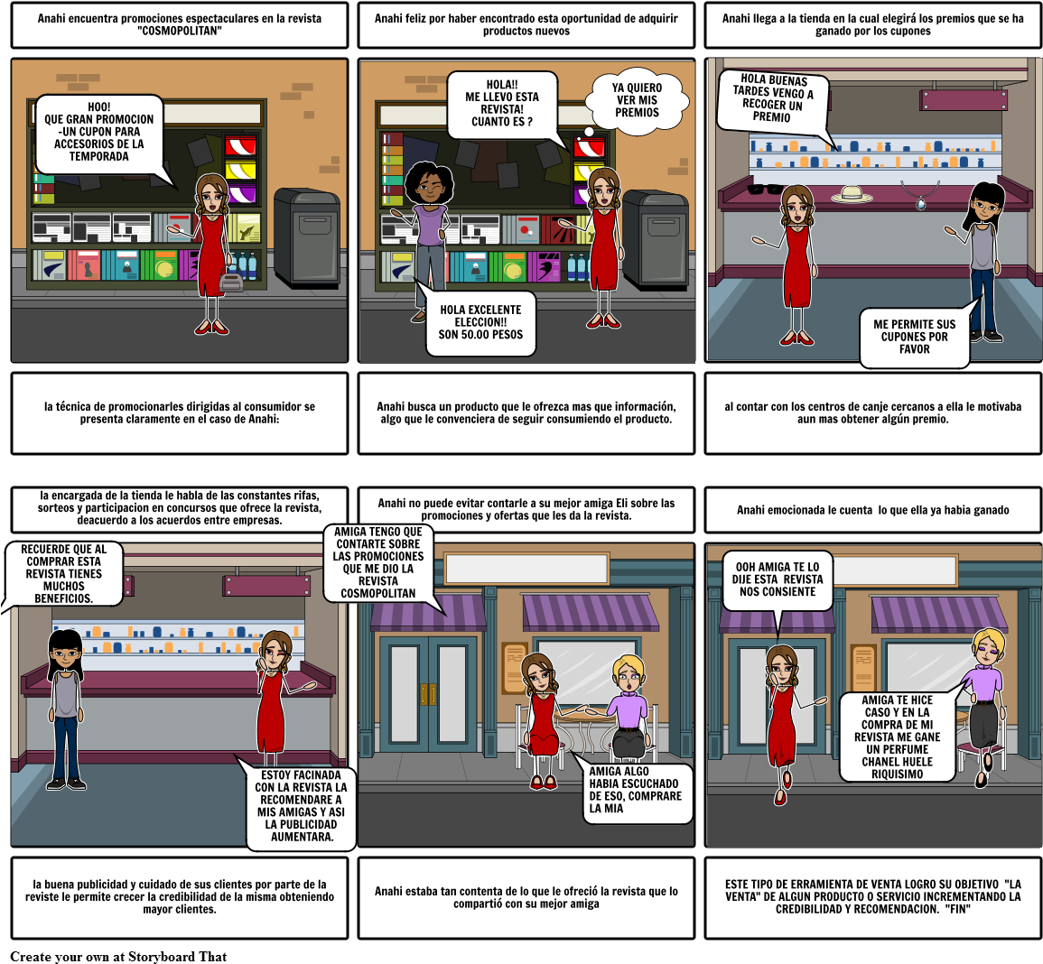 Promocion Al Consumidor-mercadotecnia - Storyboard (1164x1086), Png Download