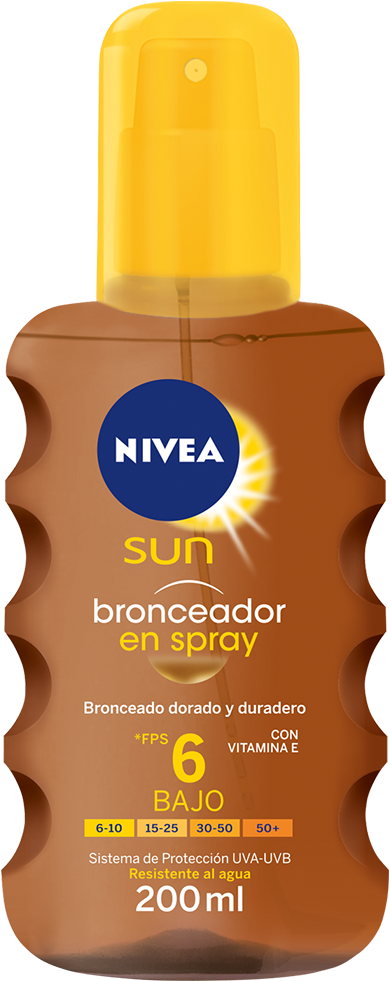 Nivea Sun Bronceador En Spray Te Protege Contra Los - Nivea (1010x1180), Png Download