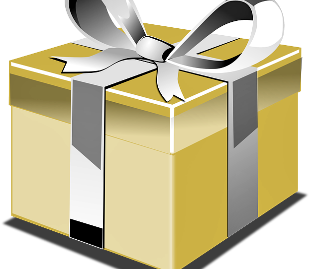 Caixa De Presente Em Png Vetorizado Queroimagem Ceiã§a - Silicone Muffin Pan With Steel Frame, 12 Cups Full (623x542), Png Download