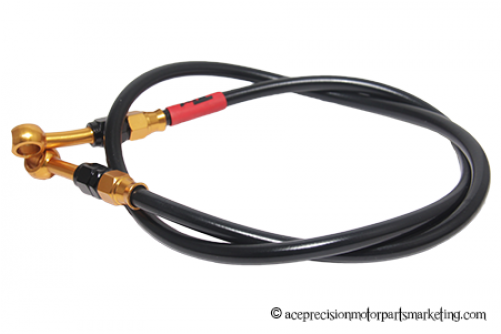 Disc Caliper Hose Front 1000mm Tr1 Black Gold - Usb Cable (500x500), Png Download