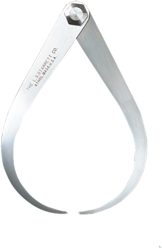 #26-36 - 36'' - Outside Caliper - L.s. Starrett 50186 Firm Joint Outside Caliper, Silver (550x506), Png Download