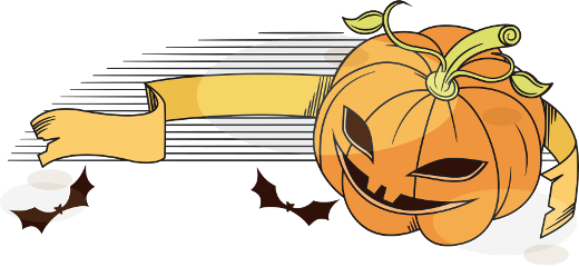 Ftestickers Halloween Pumpkin Happyhalloween Background - Pumpkin (520x240), Png Download