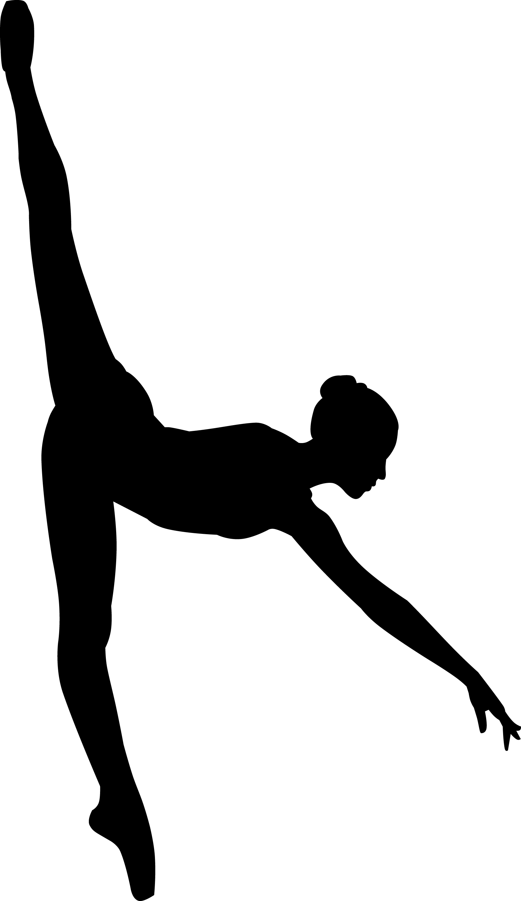 Is Hard Work Done In An Earnest Manner Lost To Competition - Dance Penche Silhouette (1718x2967), Png Download