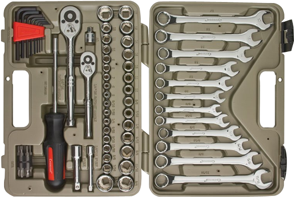 70-piece Mechanics Tool Set With Storage Case - 70 Piece Crescent Tool Set (600x600), Png Download