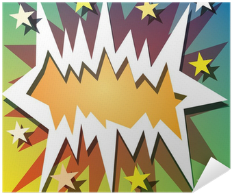 A Vector Comic Book Explosion Background With Stars - Explosion (400x400), Png Download