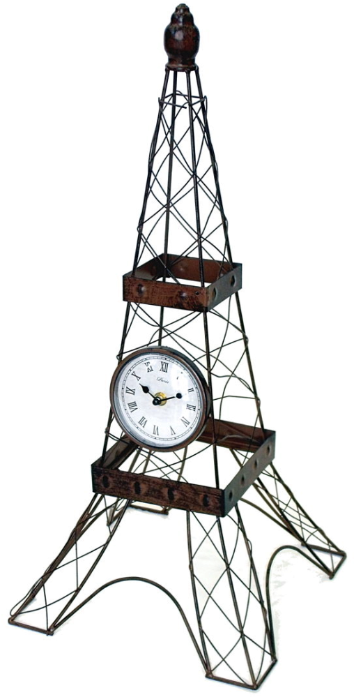 Reloj Con Forma De Torre Eiffel - Eiffel Tower (634x1024), Png Download