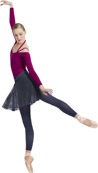 Short Tight Top Nénuphar Pink & Footless Tights Anthracite - Top Collant Repetto (850x750), Png Download