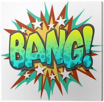 A Bang Comic Book Illustration Isolated On White Background - Illustration (400x400), Png Download