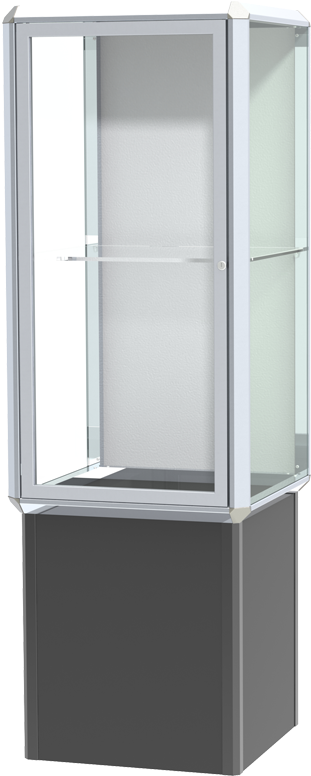 Prominence Display Case, Prominence Display Case - 72"h Prominence Pedestal Locking Display Case (832x800), Png Download