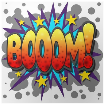 A Boom Comic Book Illustration Isolated On White Background - Boom Comic Book (400x400), Png Download
