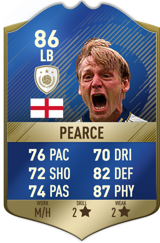 Stuart Pearce 86 Lb Fifa 18 Fut Icon Card Prediction - Emile Heskey Fifa 18 (540x815), Png Download