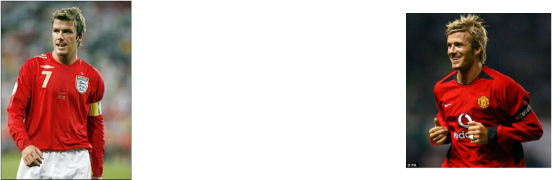 David Beckham Manchester United (798x260), Png Download