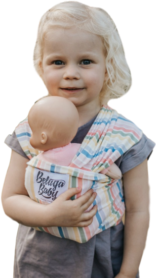 Reid & Rett Mini Beluga Doll Carrier - Doll (600x600), Png Download