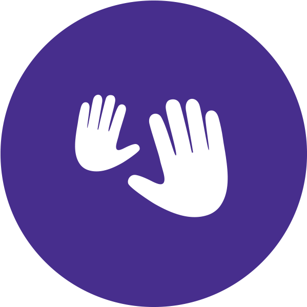 Johnson's® Baby Bedtime Routine Massage Hands Icon - Circle (1352x818), Png Download