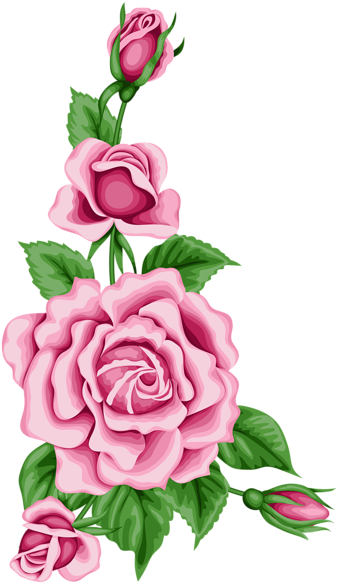 Flower Film Frame Clip Art - Side Border Decoration Paper (358x600), Png Download