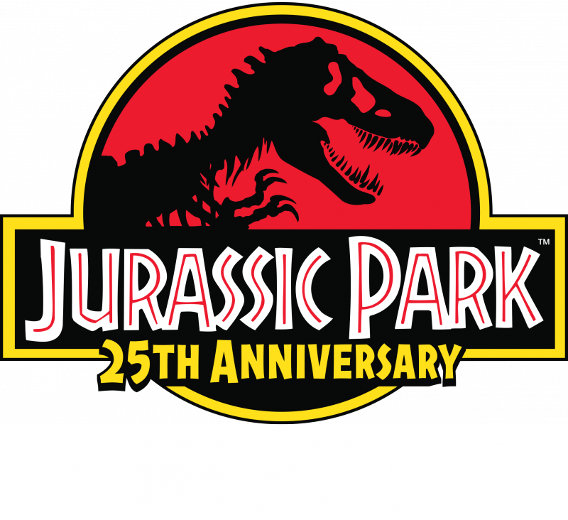 Jurassic Park 25 Years (800x732), Png Download