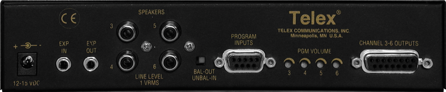 Es4000a Iso Es4000a Back - Telex Intercom Expansion Station Es4000a (1898x1898), Png Download