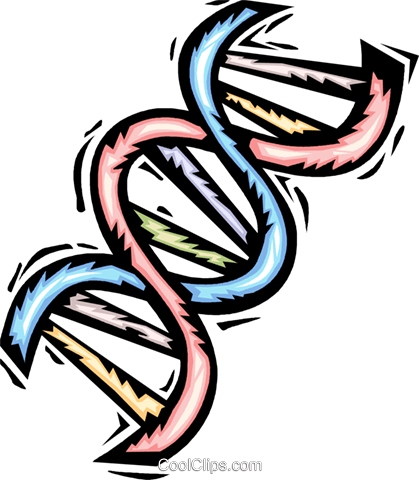 Dna Royalty Free Vector Clip Art Illustration - Gene Clipart (419x480), Png Download
