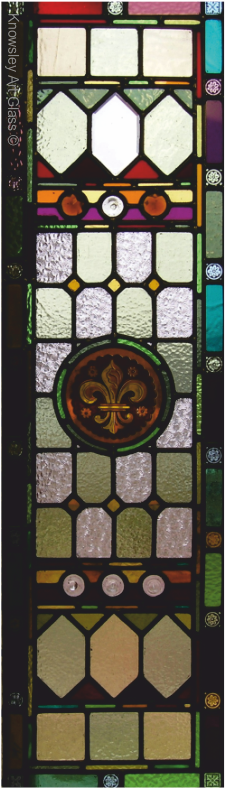 Stained Glass Panel - Stained Glass (349x788), Png Download