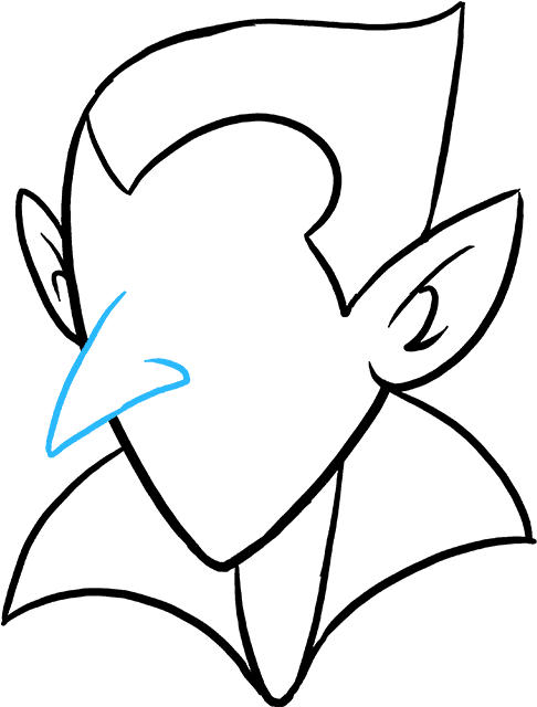 How To Draw Vampire - Drawing (680x678), Png Download