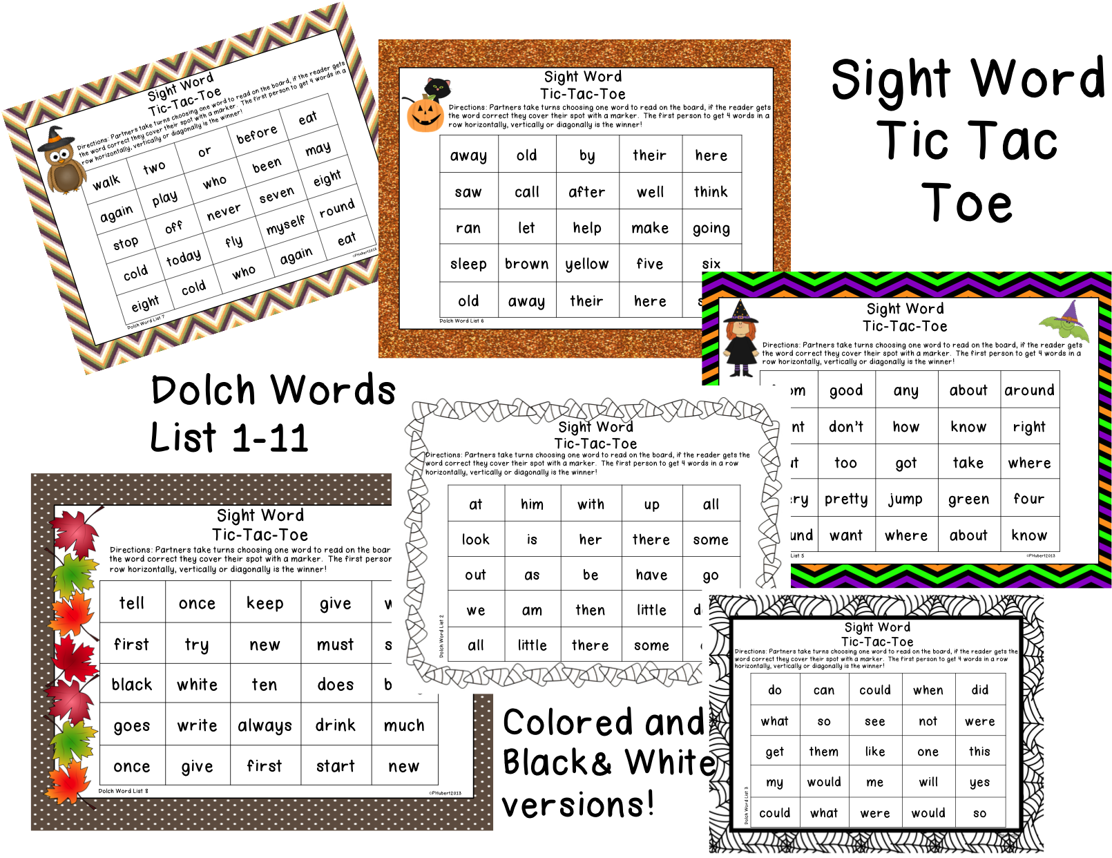 These Halloween Tic Tac Toe Sight Word Games Are Perfect - Diagram (1620x1241), Png Download
