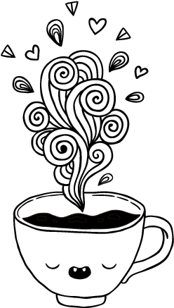 Taza De Cafe Dibujo Png - Taza De Cafe Para Dibujar (600x470), Png Download