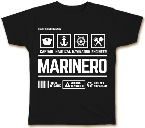 Marinero Handling Black Shirt - Literary Tshirts (500x500), Png Download
