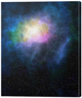 Outer Space Cloud Nebula And Stars Canvas Print • Pixers® - Nebula (400x400), Png Download