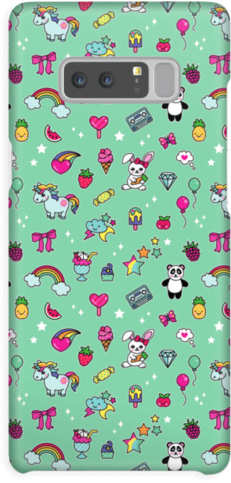 Stars And Unicorns Case Galaxy Note8 - Iphone X (432x800), Png Download