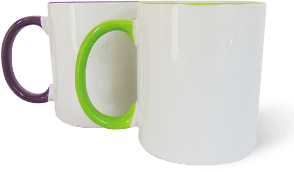 Taza Con Color De Borde Para Sublimar - Cup (600x653), Png Download