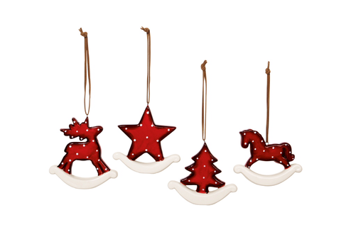 Ceramic Christmas Ornaments - Christmas Ornament (500x500), Png Download
