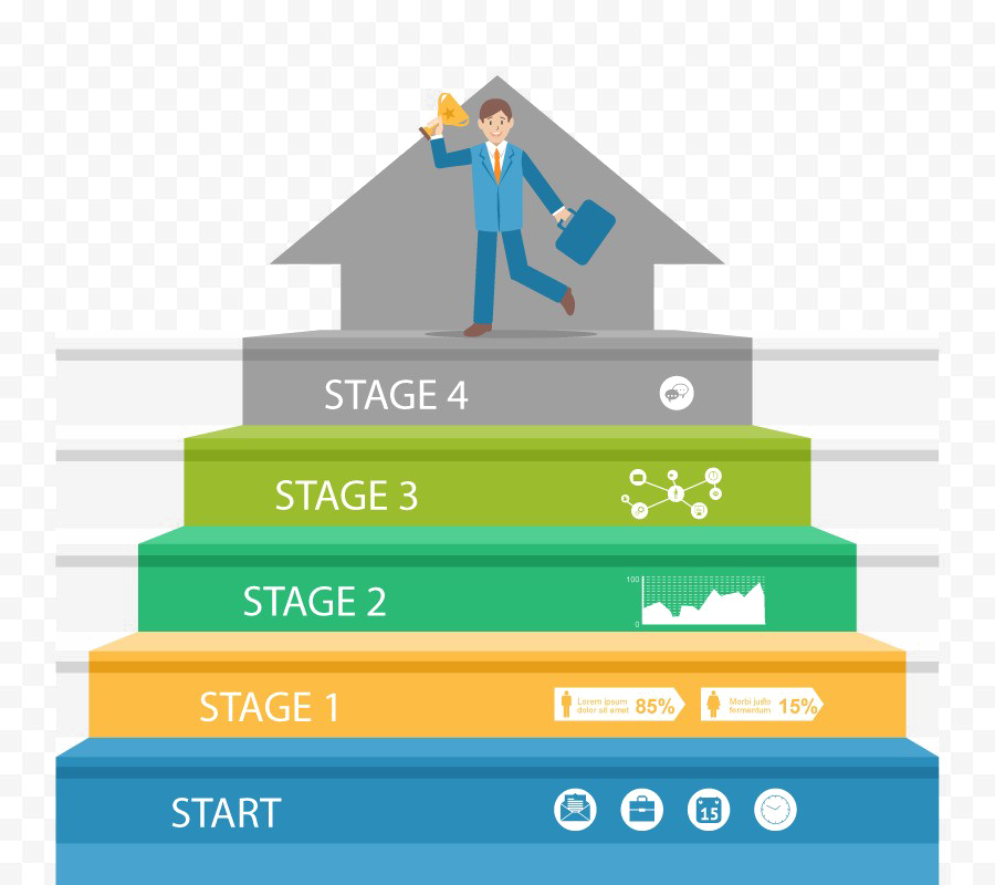 Ladder Of Success Transparent Background - Power Of Success Habits: Learn . [book] (900x800), Png Download