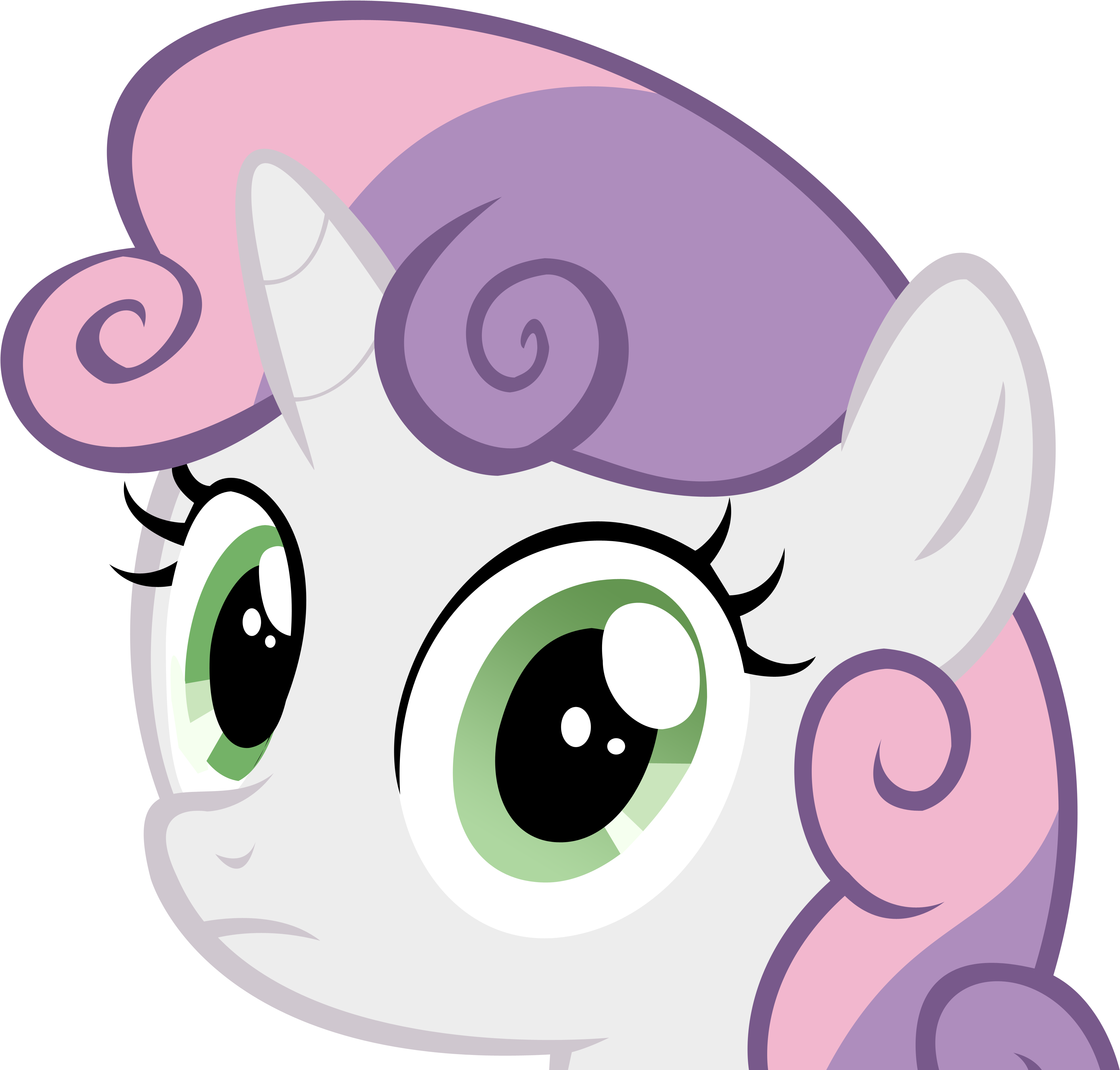 Sweetie Belle Stare By Speedingturtle D4 - Sweetie Belle Stare (4000x3823), Png Download