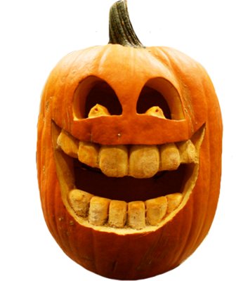Humor And Satire - Jack O Lantern Faces Easy (336x400), Png Download