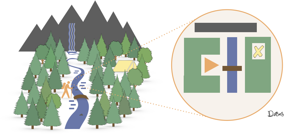 Abstract Model - Christmas Tree (988x492), Png Download