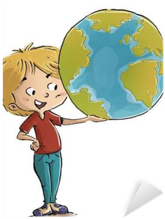 Globo Terraqueo Para Niños (400x400), Png Download