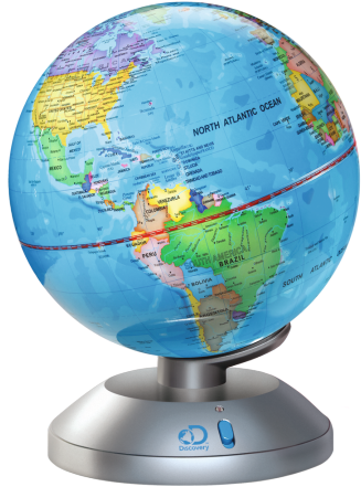 Globo Terráqueo 2 En 1 - Globe (530x530), Png Download