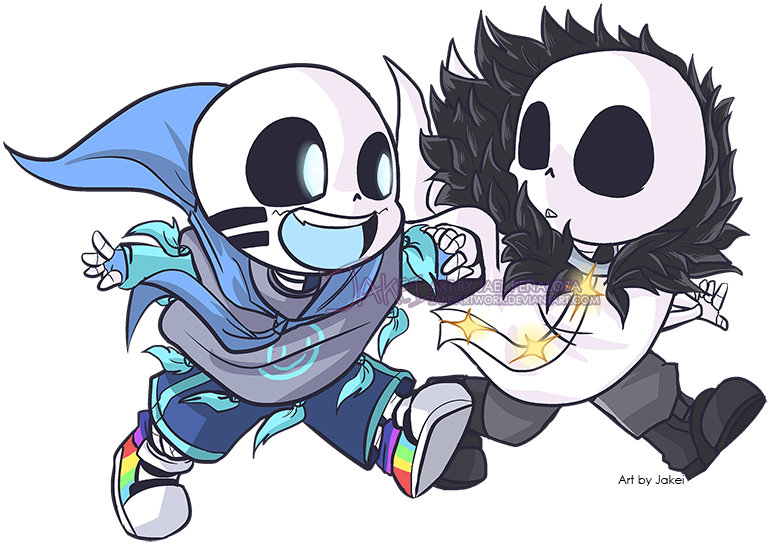 “commission For @little-noko This Cuties Are So Cute - Paper Crane Sans Chibi (800x566), Png Download