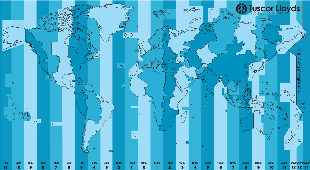Horarios Mundo Mapa - Quien Recibe Primero El Año Nuevo (1265x700), Png Download