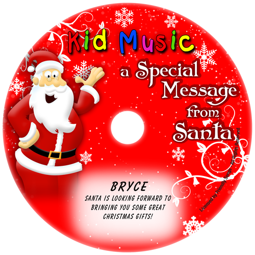 Santa Message Personalized Christmas Music Cd - Christmas Day (500x500), Png Download