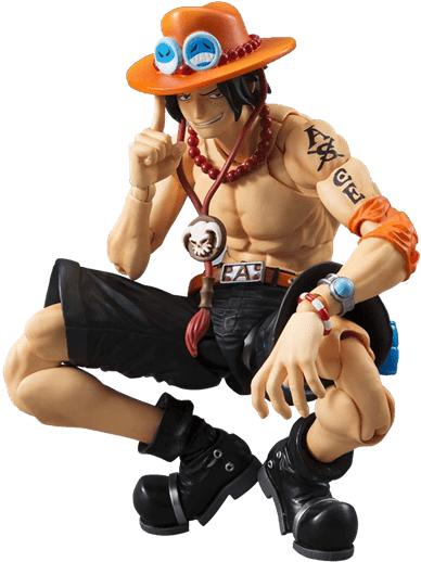 1 Of - Megahouse Variable Action Heroes One Piece Ace Figure (600x600), Png Download