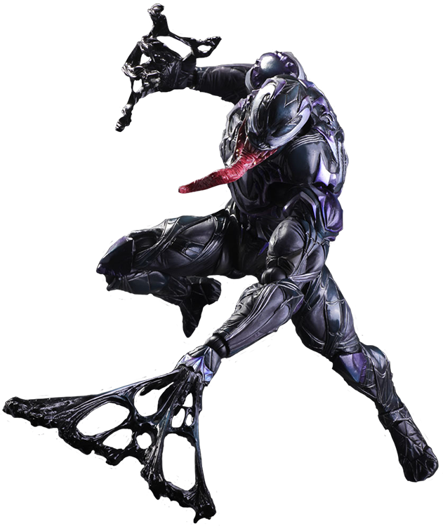 Venom Play Arts Kai 10" Action Figure - Play Arts Kai Venom (631x750), Png Download