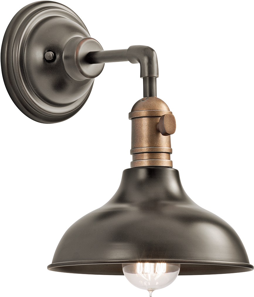 Kichler Cobson Wall Sconce - Wall Lamp Transparent Background (1200x1200), Png Download