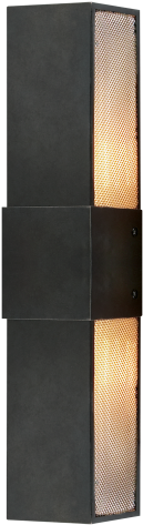 Bowery 18" Wall Sconce In Aged Iron With Mesh Diffuser - Circa Lighting (480x480), Png Download
