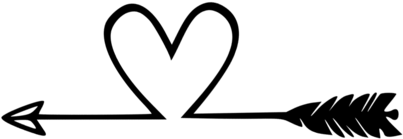 All Heart Mom - Arrow Heart Tattoo Design (495x265), Png Download