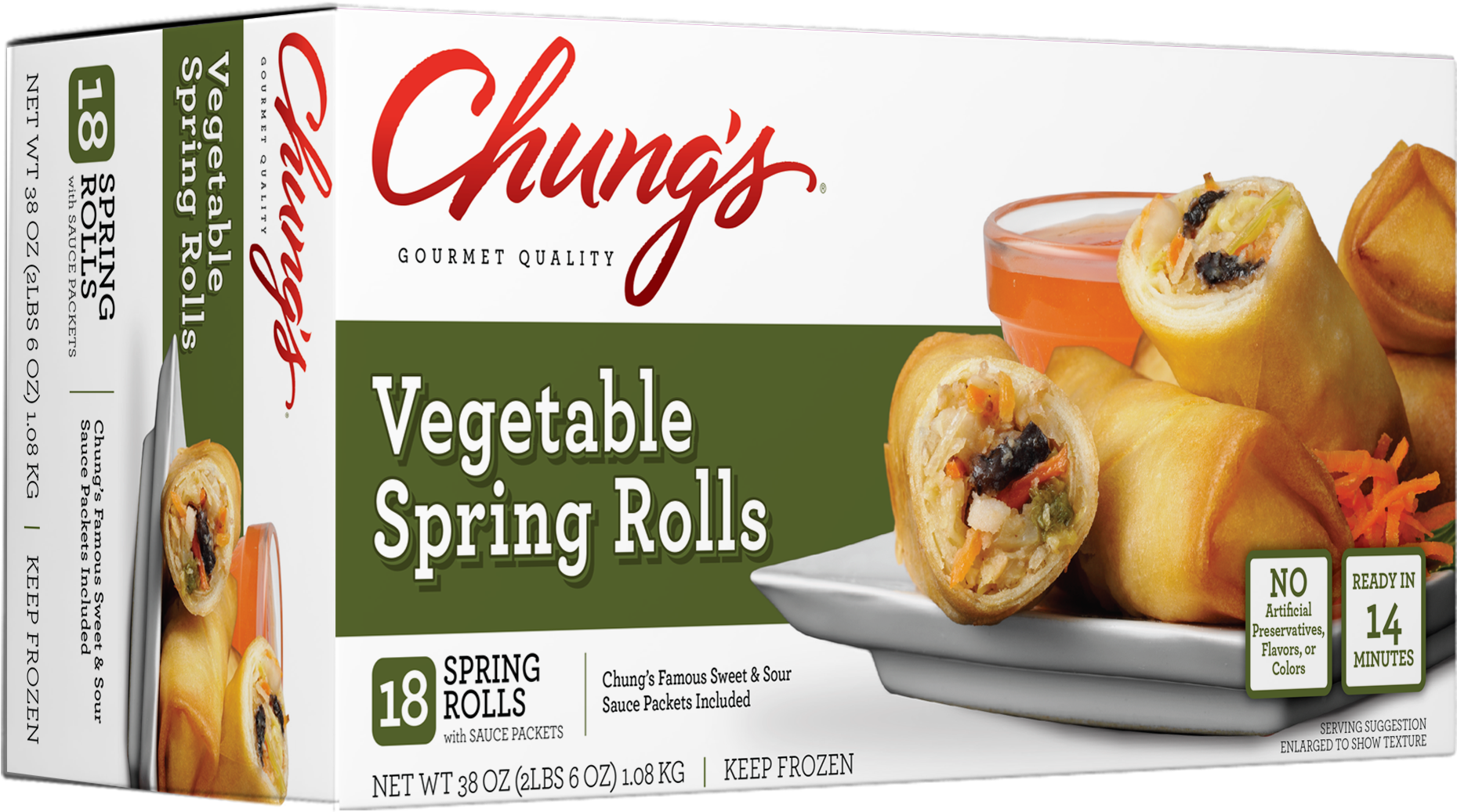 Product Packaging - Spring Roll (2038x1236), Png Download